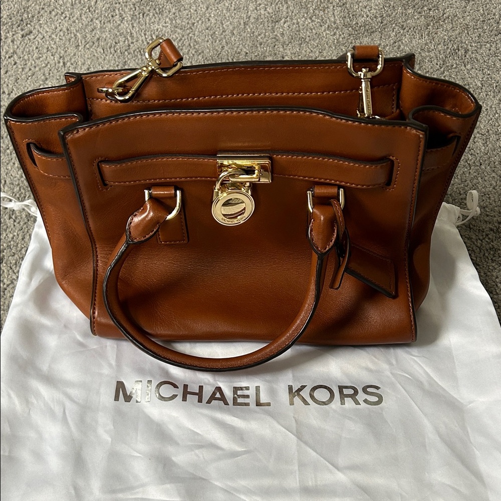 Michael Kors Tan Leather Satchel
